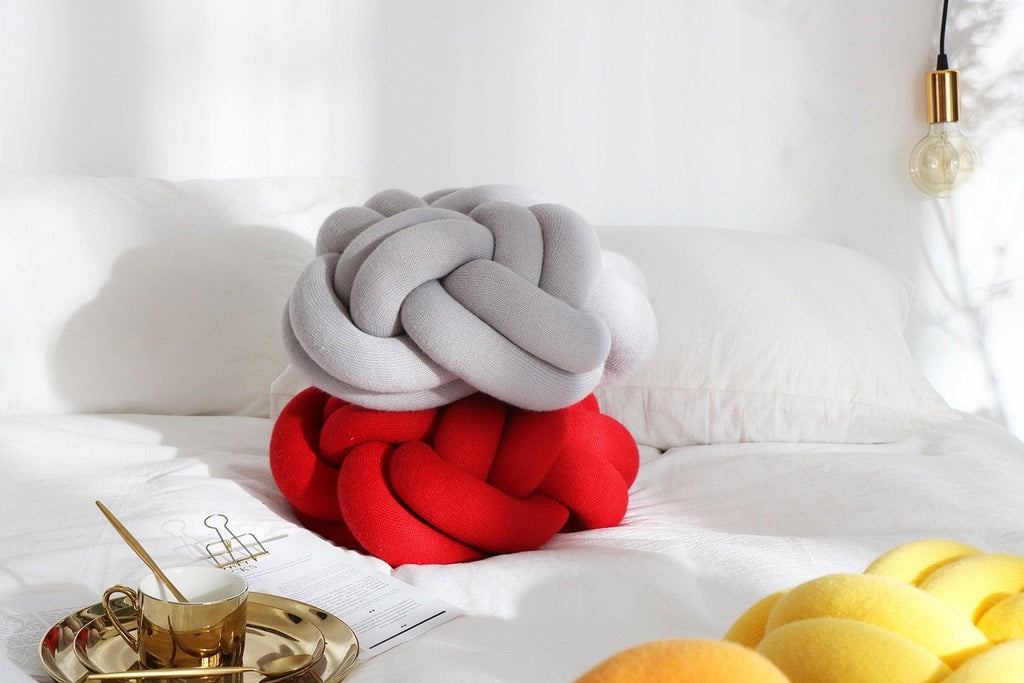 Six Knot Cotton Pillow